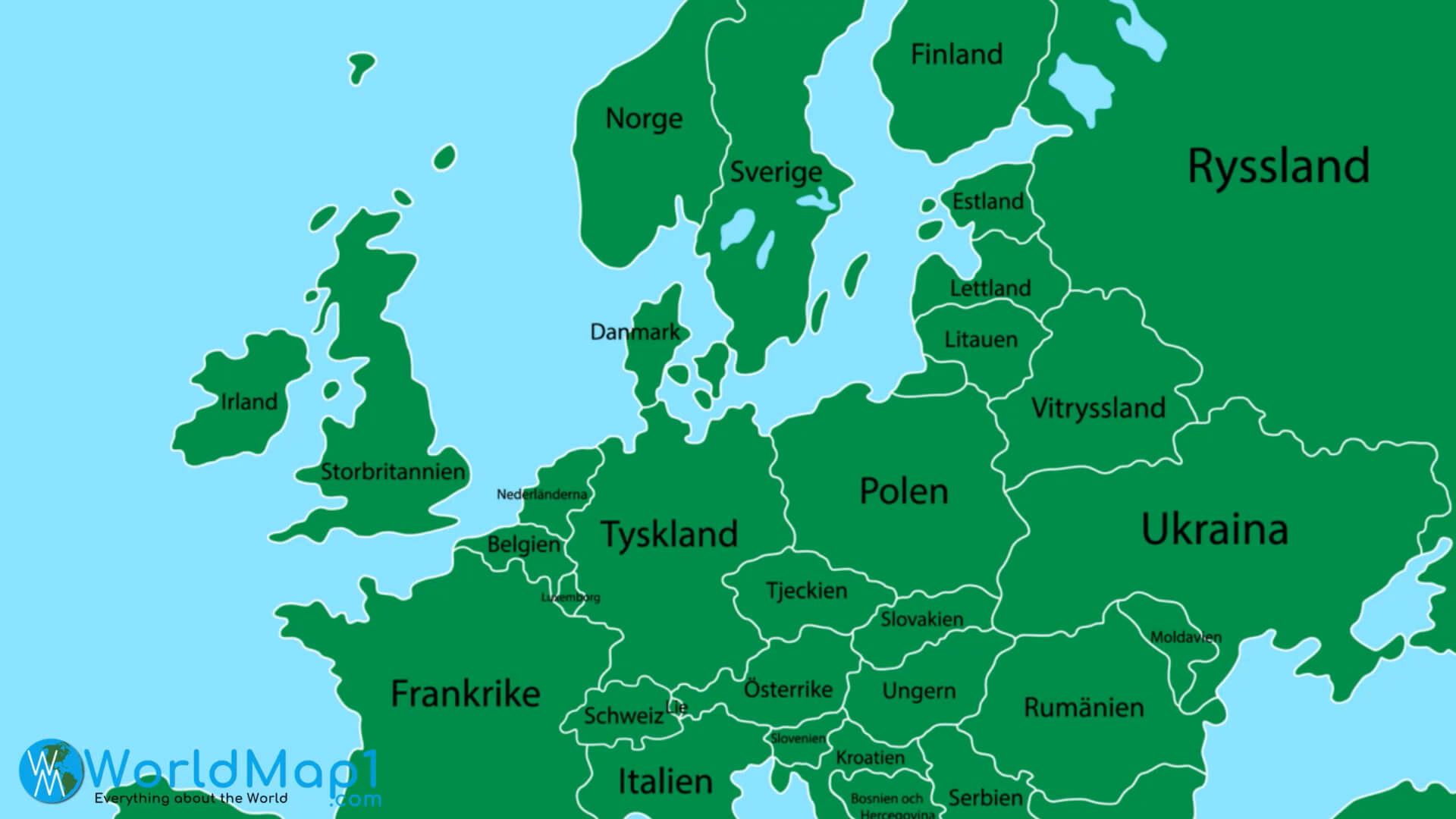 Carte de la Lettonie et de l'Europe